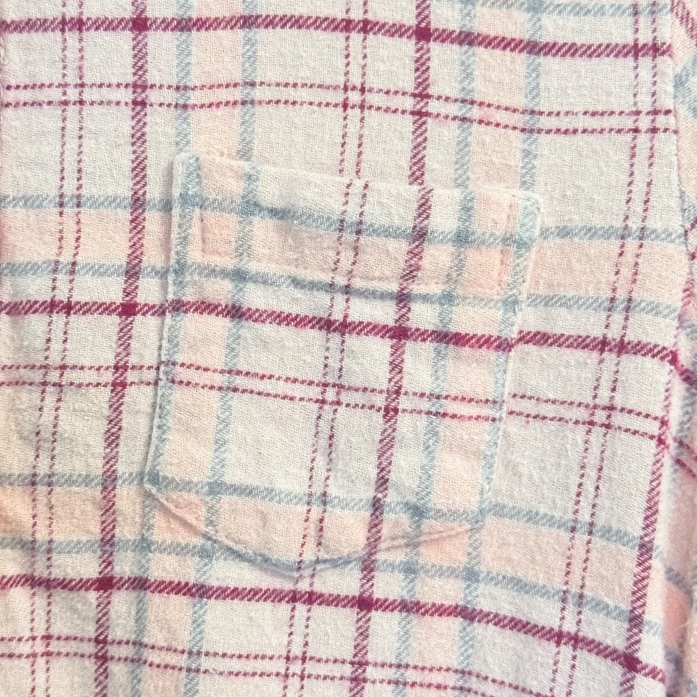 Japna Kids Pink Plaid Flannel Shirt Dress Girls Size 10 Cotton School Fall